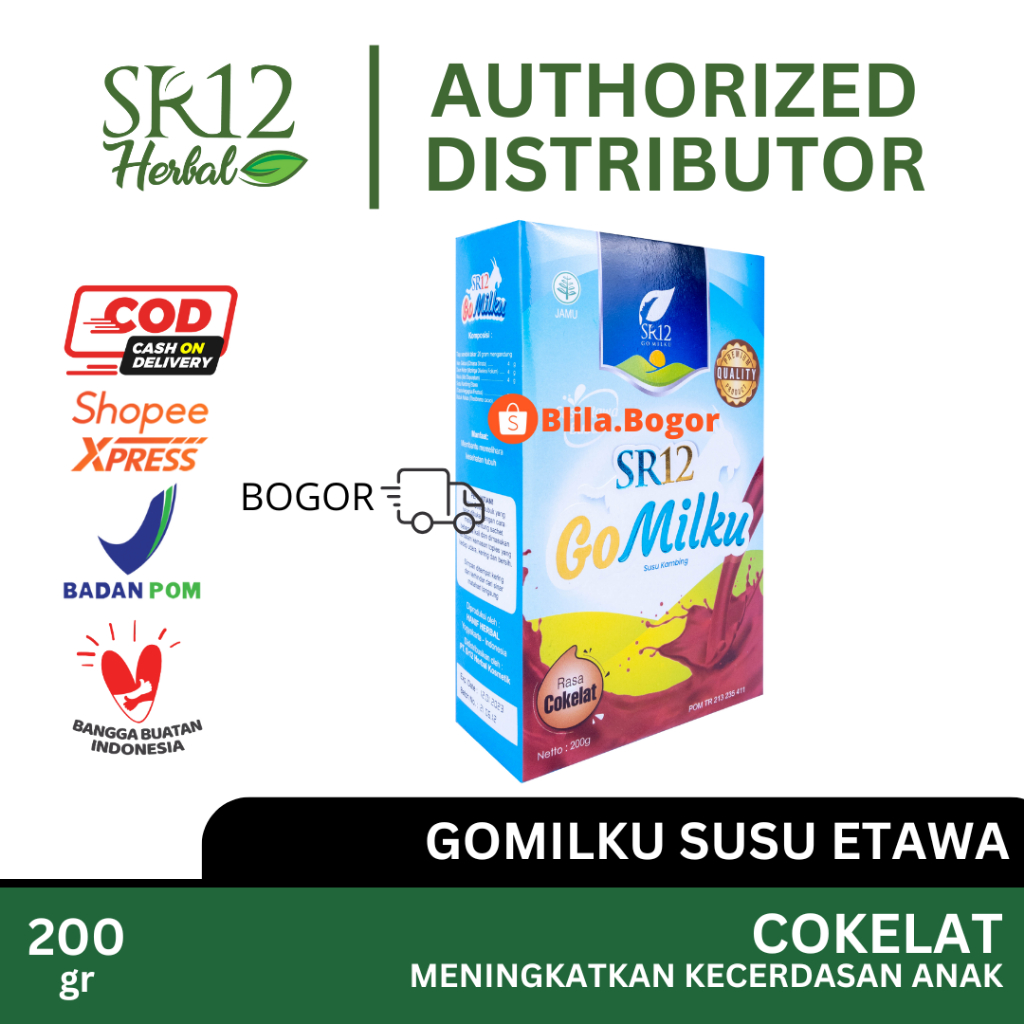 

SR12 Gomilku Cokelat 200gr Go Milku Coklat Membantu Penderita Diabetes Susu Bubuk Kambing Etawa BPOM