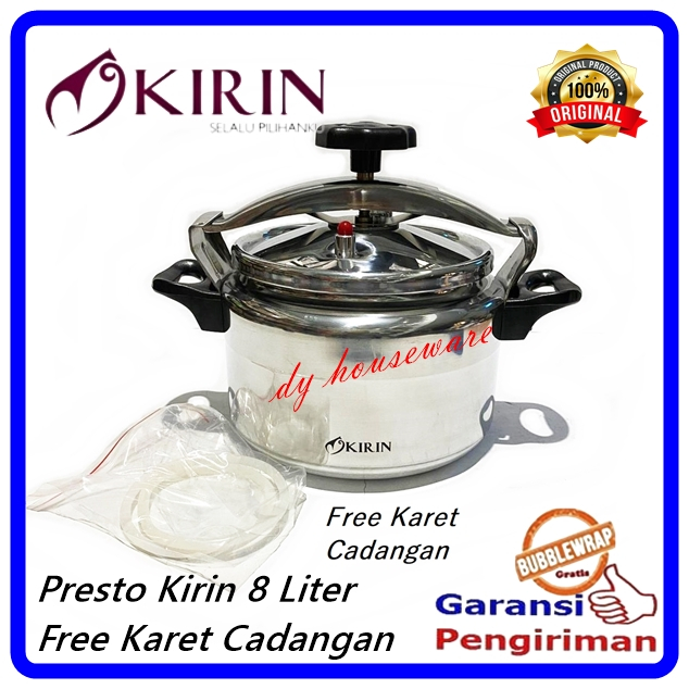 Panci Presto 8 LITER Pressure Cooker Kirin KPC-080