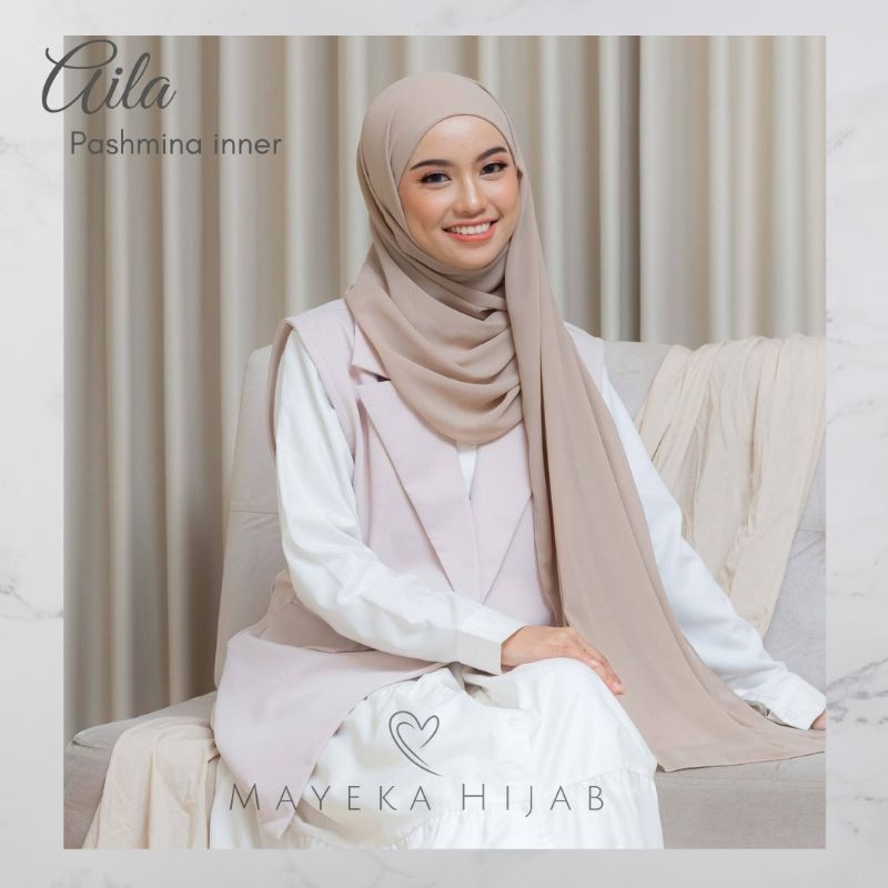 MAYEKA HIJAB - Aila pashmina inner/pashmina instant/pashmina inner/pashmina ceruty/pashmina babydoll