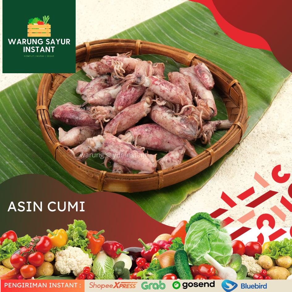 

Asin cumi 250gr promo bandung l Warung sayur instant
