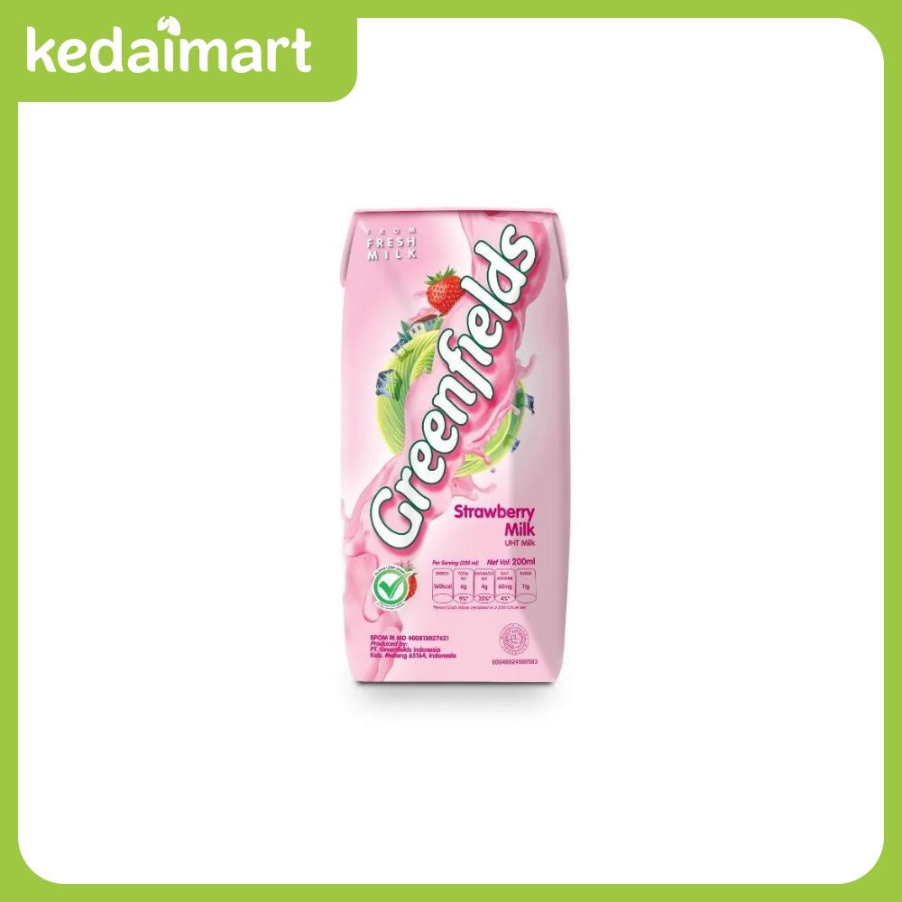 

Greenfields Susu UHT Strawberry 200 ml