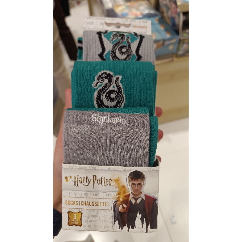 Kaos Kaki Panjang Slytherin Harry Potter Miniso