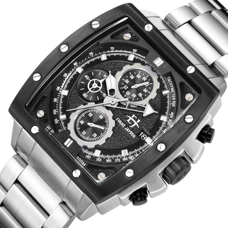 Jam tangan pria EVANS JAYDEN ORIGINAL Chrono aktif semua 9463-1 RT