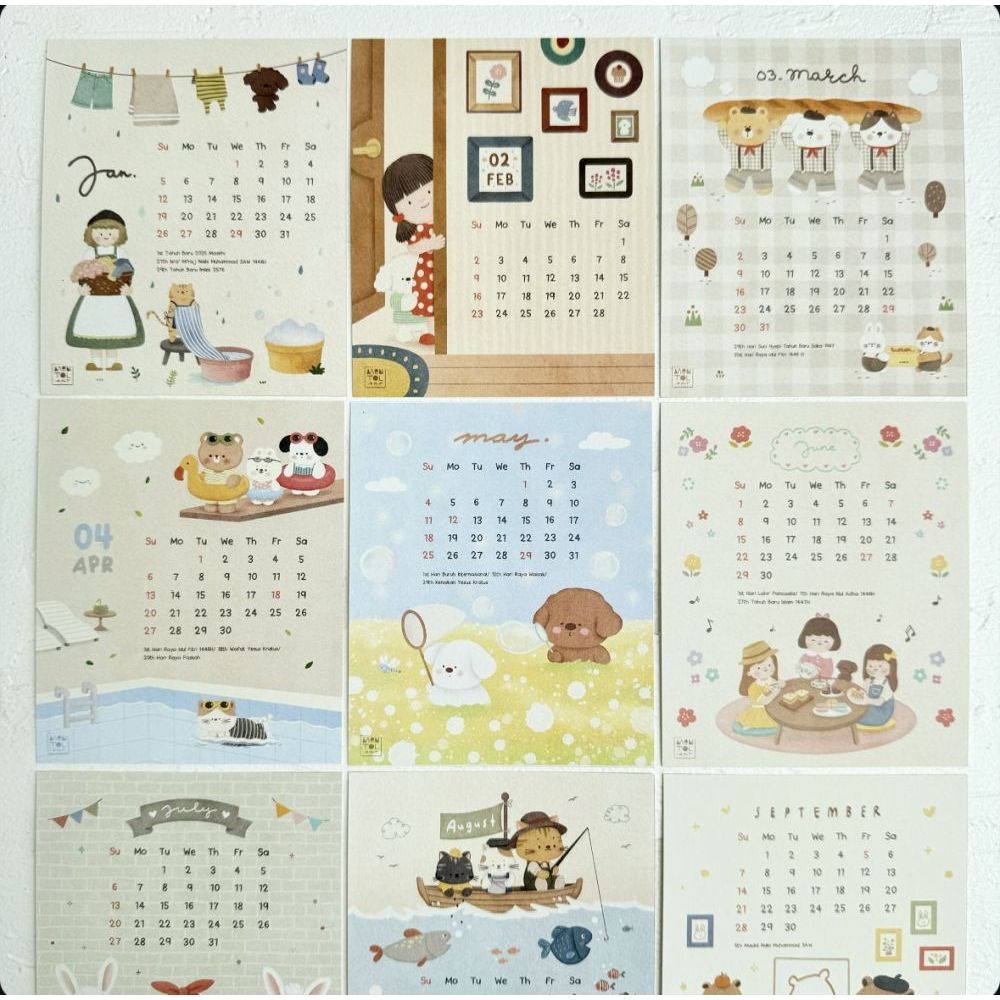 

MENTOL ART 2025 Desk Calendar / Kalender Meja