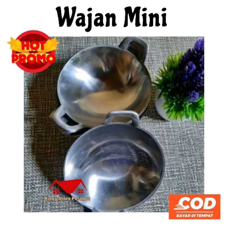 Wajan Mini/Wajan Kecil / Wajan Kue Serabi / Wajan Batik/Wajan Telor/Wajan Murah/Wajan Serbaguna