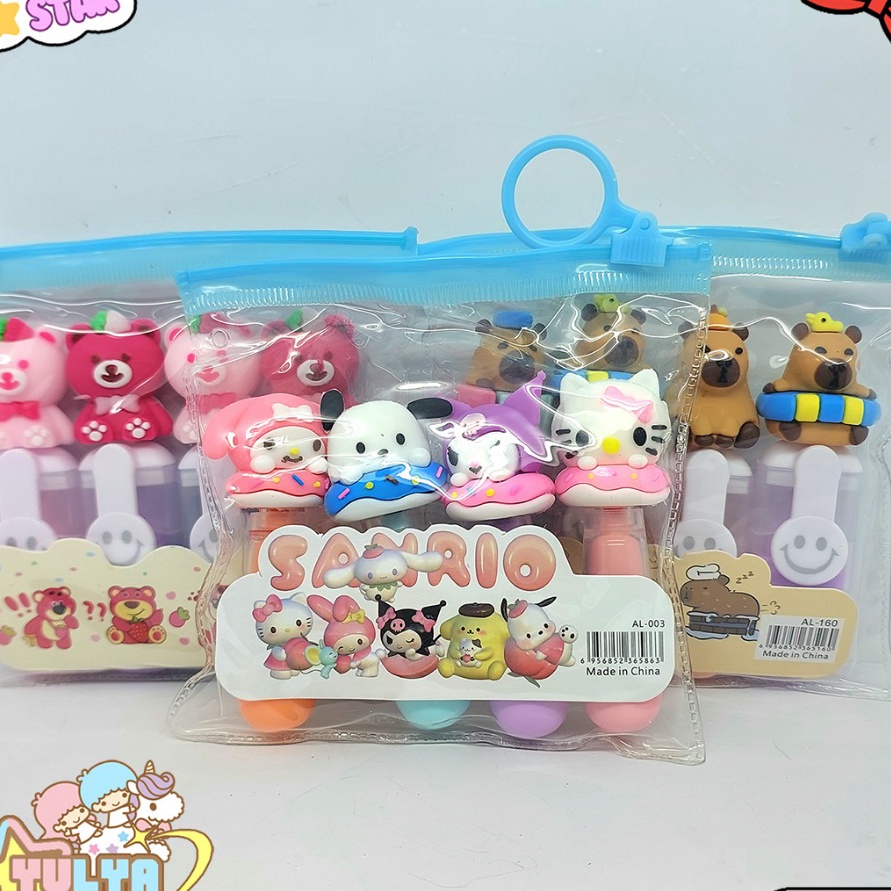 

Ekstra 4 pack stabilo Lotso Capybara Stabilo isi 4 motif lucu