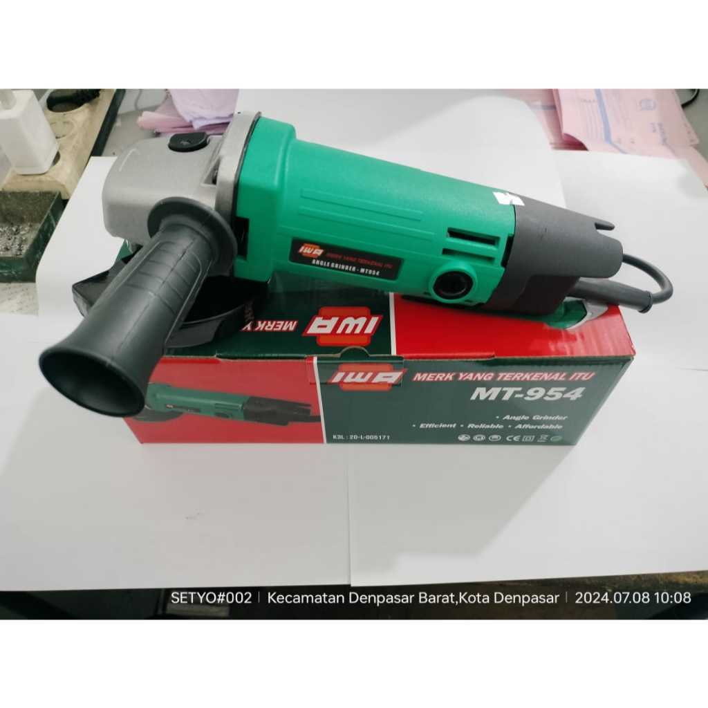 IWA Angle Grinder 100mm SH05 Mesin Gurinda Listrik Alat Potong Keramik Gerinda 4 Inch Potong Poles B