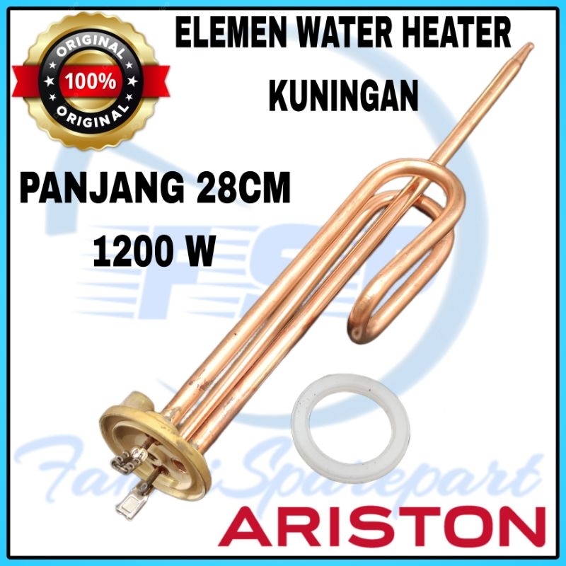 Elemen water heater Ariston kuningan Element Pemanas Air Ariston 1200 Watt