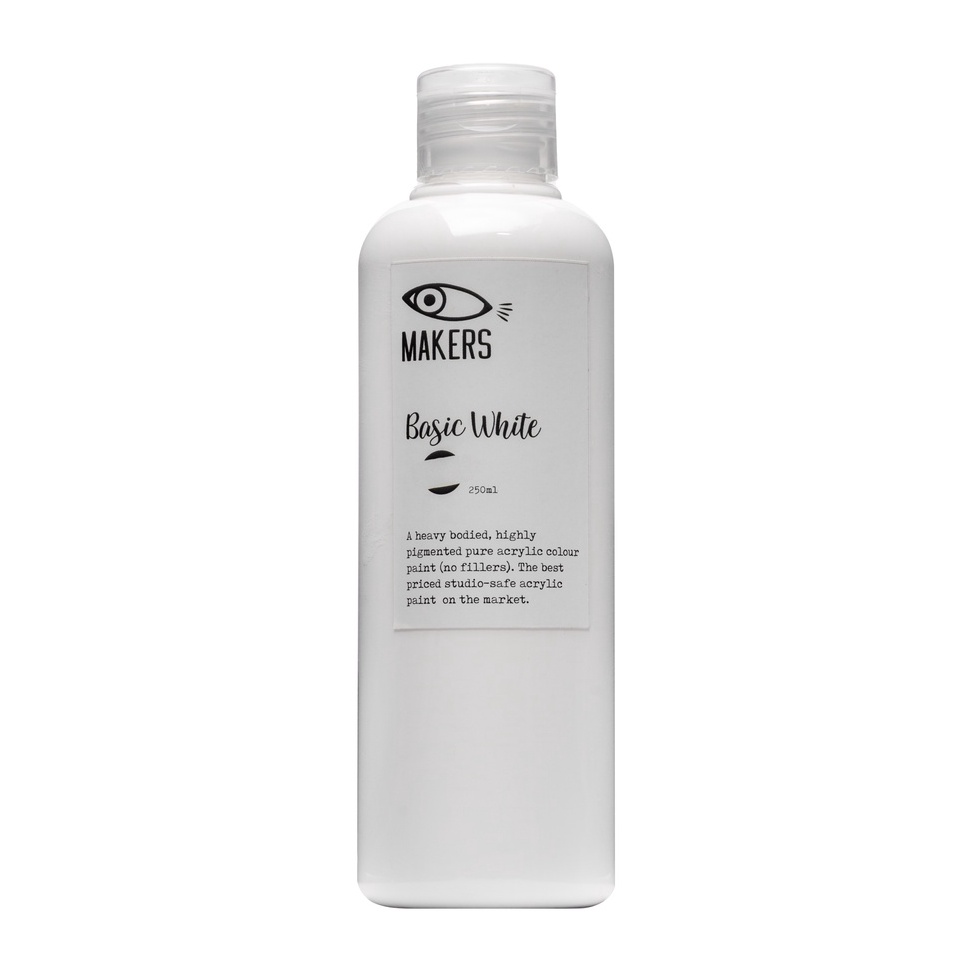

Basic White Acrylic Paint 25ml by MAKERS y L7R8