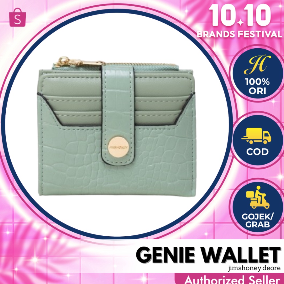 Jims Honey Genie Wallet Dompet Lipat Mini Kecil Wanita Fashion Cewek Kartu Cantik Jimshoney JH o E7D