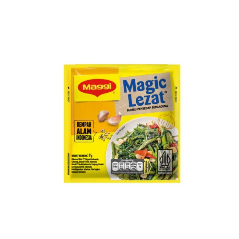 

Maggie Magic Lezat Penyedap Rasa Renceng 12 Sachet ( Paket 2 Renceng 24 Sachet )