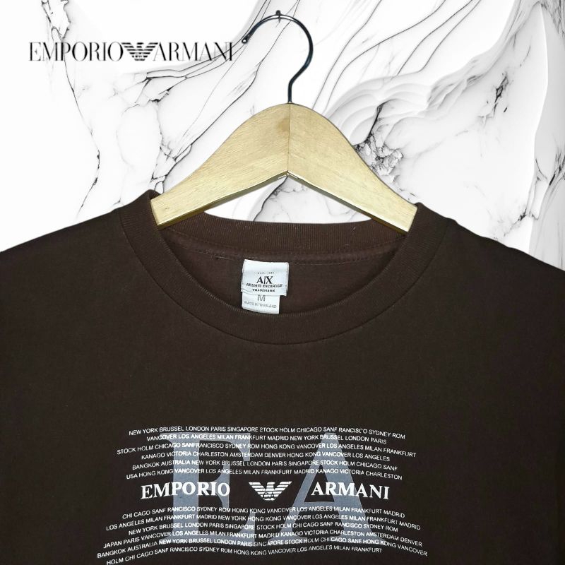 EMPORIO ARMANI KAOS OBLONG PRIA, KAOS CASUAL PRIA