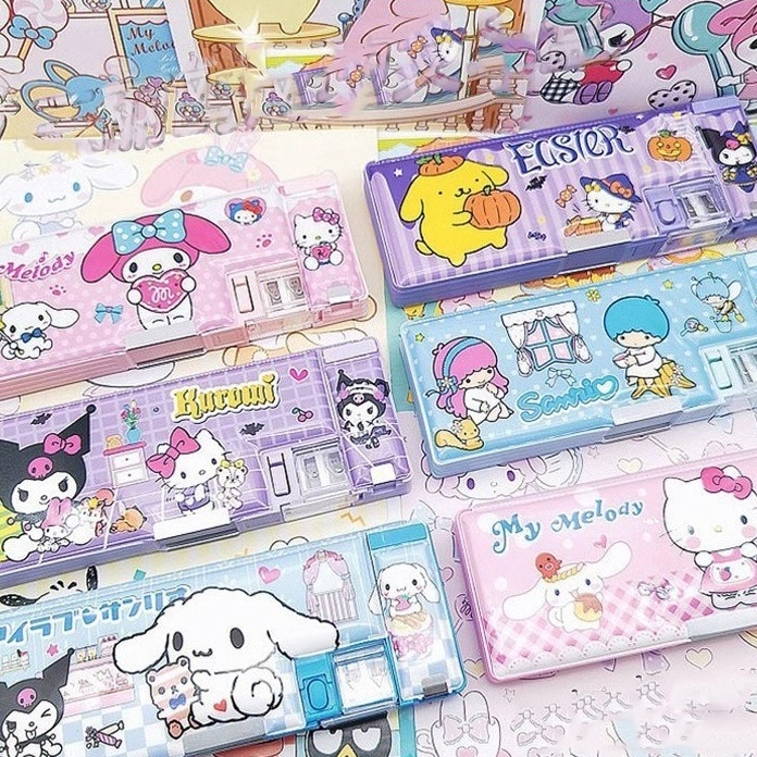 

KF7 TERFAVORIT KOTAK PENSIL 2 SISI DENGAN PENUTUP MAGNET RAUTAN MOTIF KUROMI CINNAMOROLL