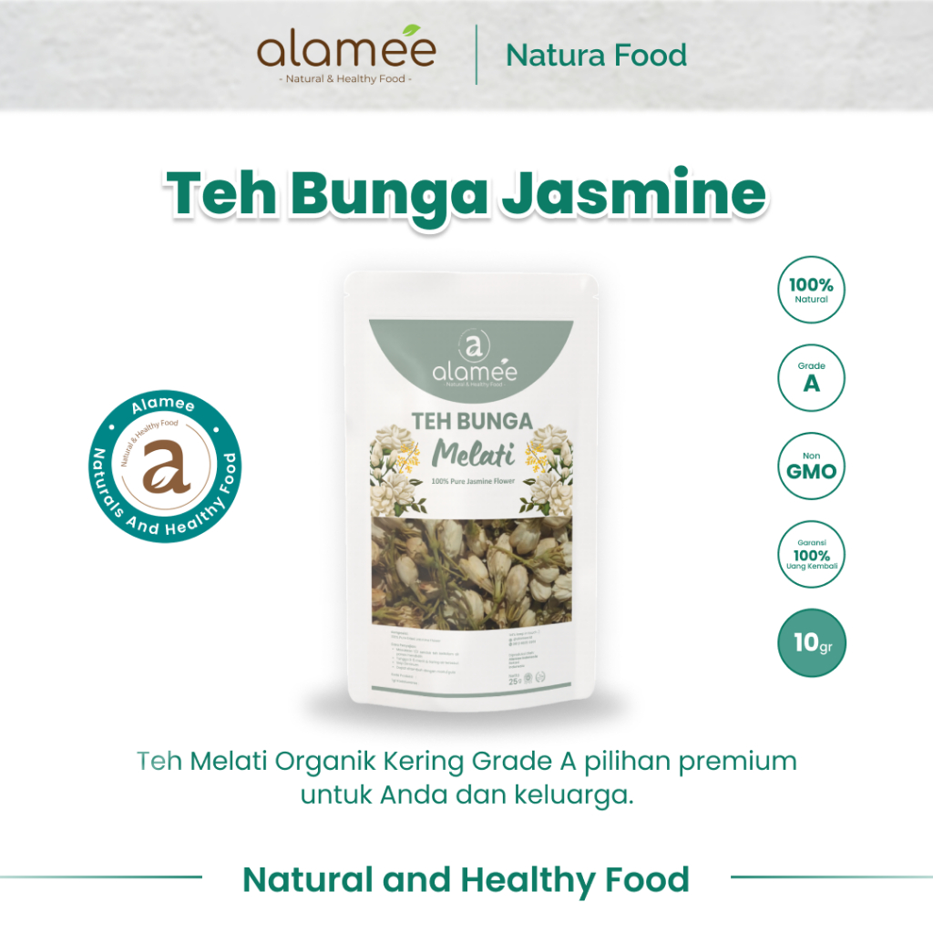 

ALAMEE TEH BUNGA JASMINE MERUPAKAN PILIHAN ALAMI YANG MENYEGARKAN DAN DISAJIKAN PANAS NIKMAT SEHAT