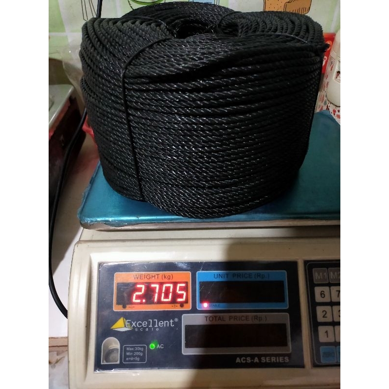 

Tali Tambang Plastik Warna Hitam Ukuran 4 mm