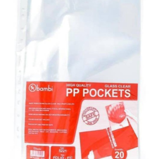 

Beli PP POCKET F4 A4 BAMBI ISI 2