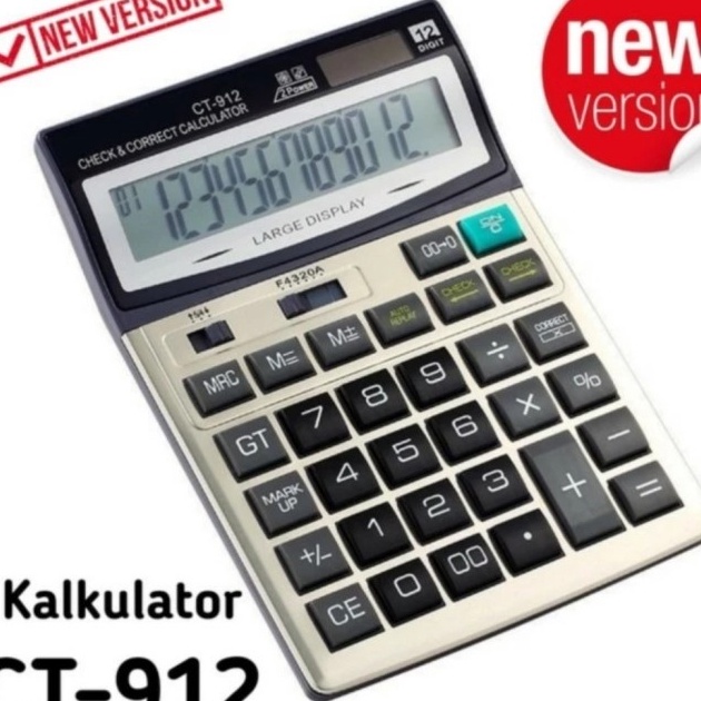 

Extra CITIZEN CT912 KALKULATOR CHECK CORRECT 12Dit CALCULATOR DESKTOP CT912