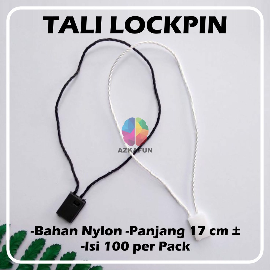 

Tali Nylon lockpin - tali loopin - tali hangtag hampers