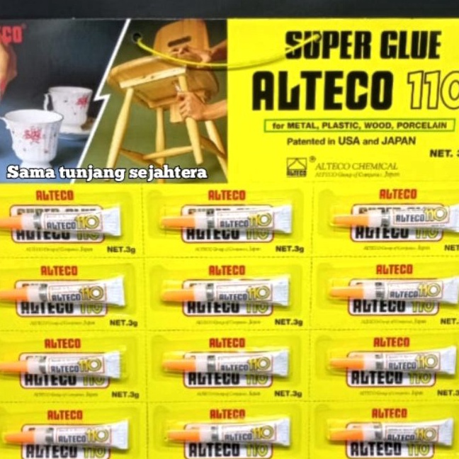 

Terbaik LEM GLUE ALTECO 1112 3 GRAM 1 LUSIN