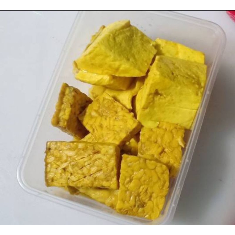 

Tahu dan Tempe Ungkep bumbu kuning per pack 5pcs