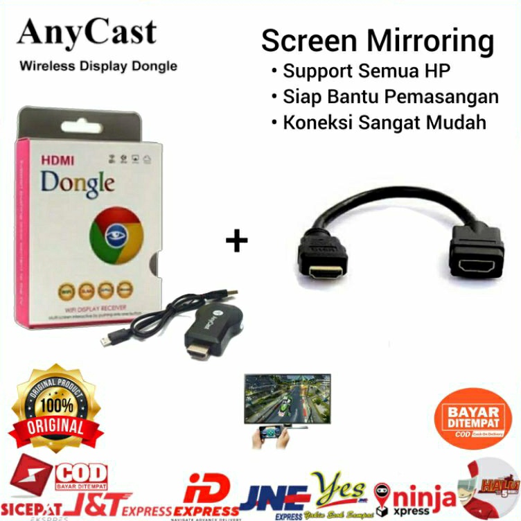 ART K8E7 COD ANYCAST DONGLE WIRELESS PENYAMBUNG HP KE TV  ANYCASH DONGEL MIRACAST WIFI  SAMBUNGAN KA