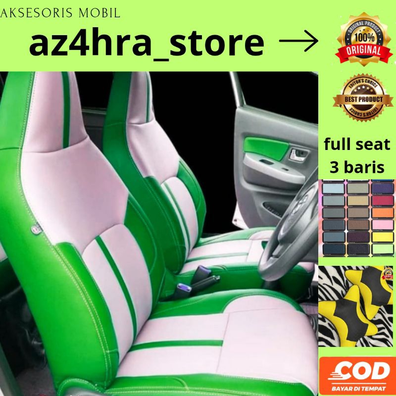 sarung jok mobil Agya Ayla 2023 full seat depan belakang