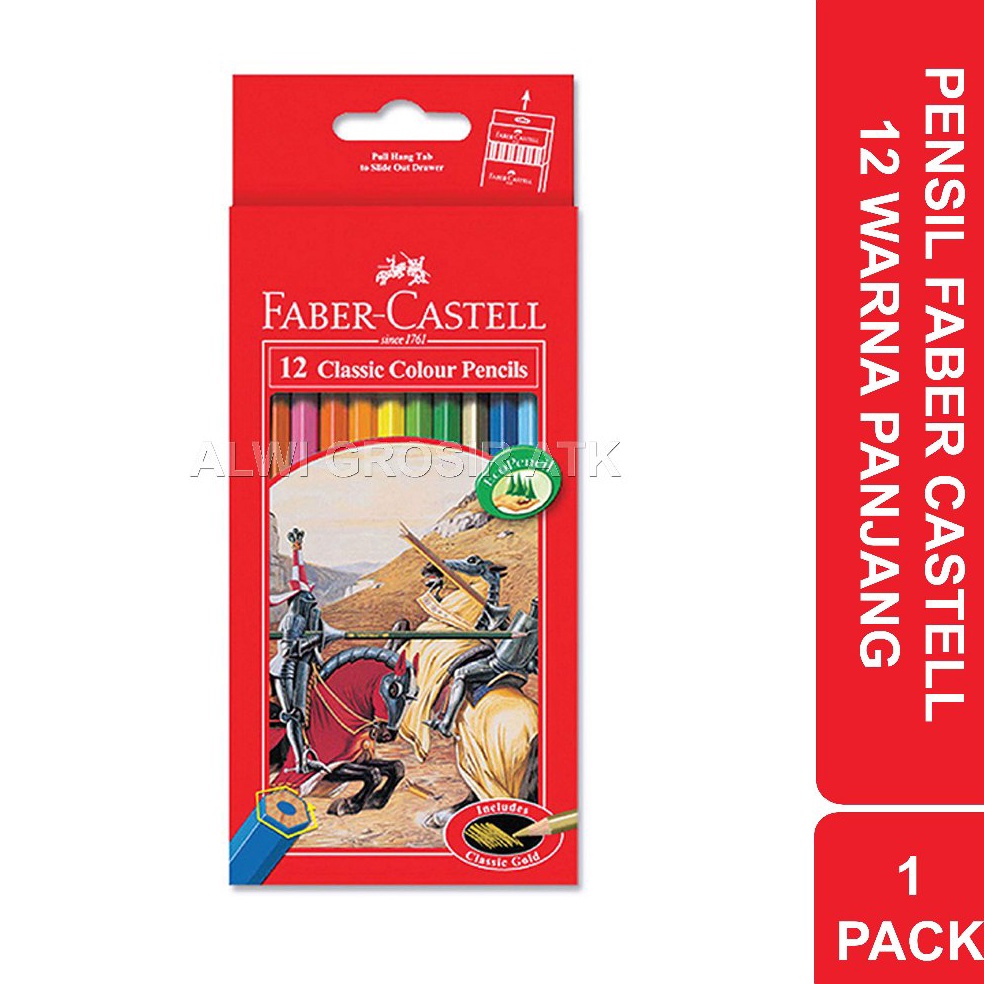 

KODE F7C Pensil 12 Warna Panjang Faber Castell Original 1 Pack