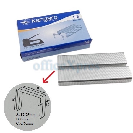 

KI3 Isi Stapler Tembak Isi Staples Guntacker Isi Hekter T8 Kangaro