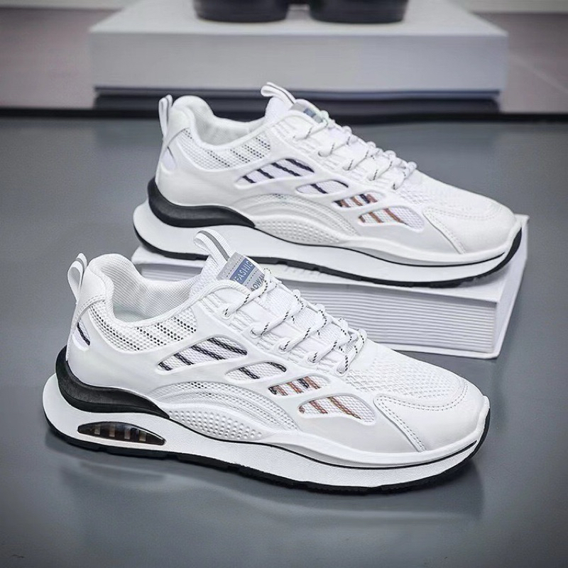 Grosir Evekmen Sepatu Sneakers Pria Putih Sepatu Pria Kets Lari Sepatu Olahraga Cowok Kekinian