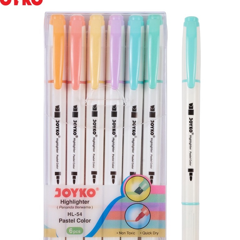 

Kilat Hhlhter 6 warna Joyko HL54 1 Set 6 Pcs 6 Warna set