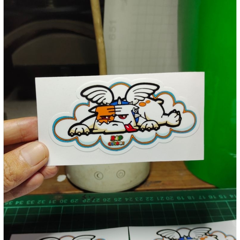 

stiker print dog Rossi sticker murah keren lucu