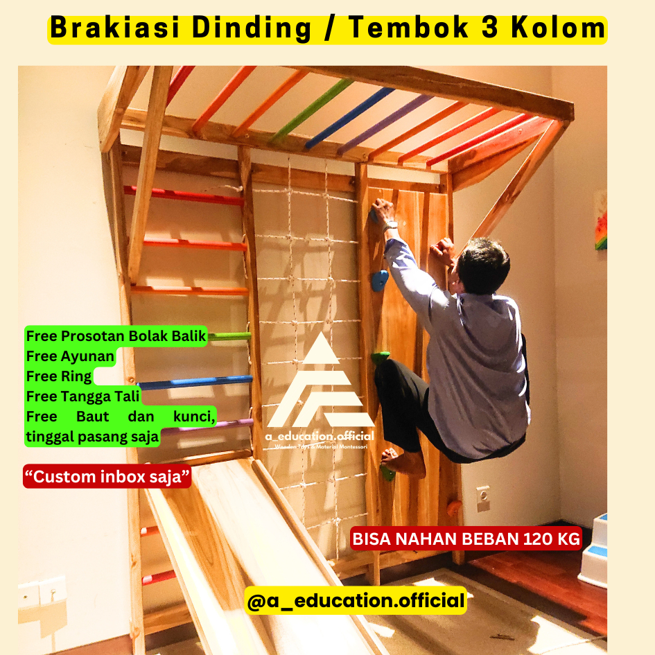 Brakiasi anak/Brakiasi dinding lipat/brakiasi murah bAHAN Tebal playground