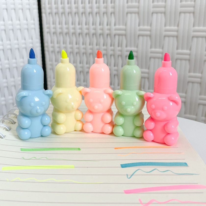 

KP8 STABILO LUCU BENTUK GUMMY BEAR 1 SET WARNA WARNI ISI 5 HHLHTER IMUT CUTE COD