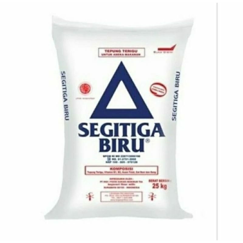 

Tepung Terigu SEGITIGA BIRU Curah / Timbangan 500gr / Protein Sedang