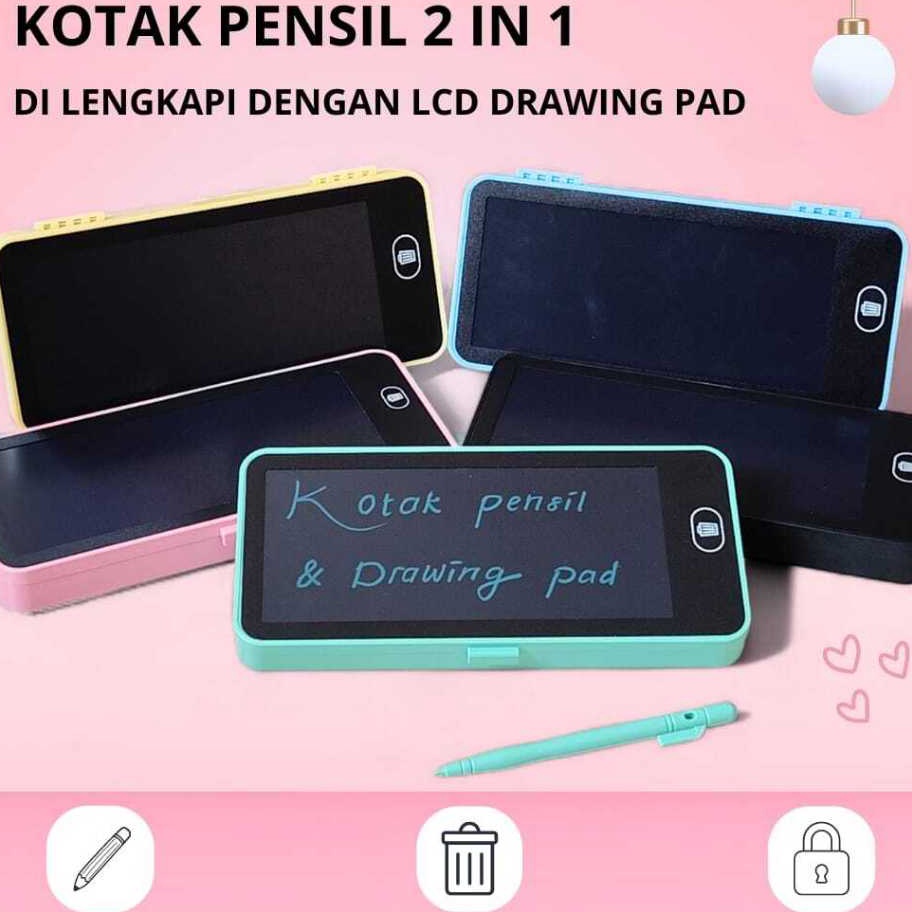 

FG2 Drawing Box Kotak Pensil Dan Papan Coret Kreatif Anak Dengan Dital Pad Edukasi