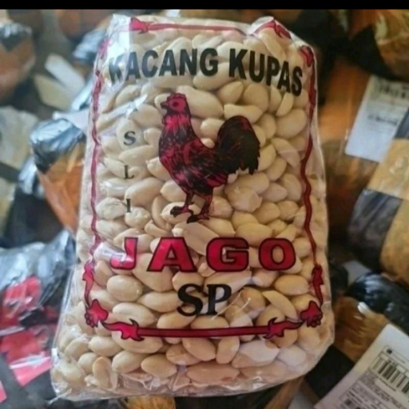 

Promo Kacang kupas cap jago kemasan 1 kg kacang enak khas lebaran ukuran jumbo