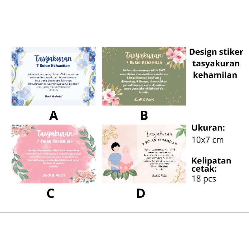 

Stiker Tasyakuran Kehamilan