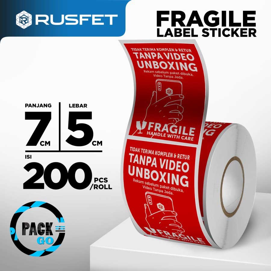 

STICKER LABEL UNBOXING | FRAGILE | STIKER VIDEO BUKA PAKET PER ROLL