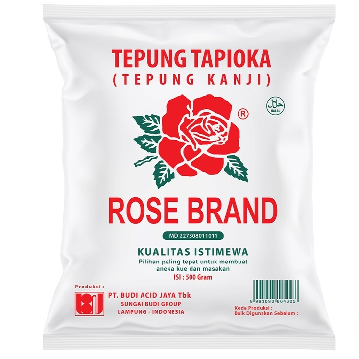 

Tepung tapioka rose brand 500gr/pcs