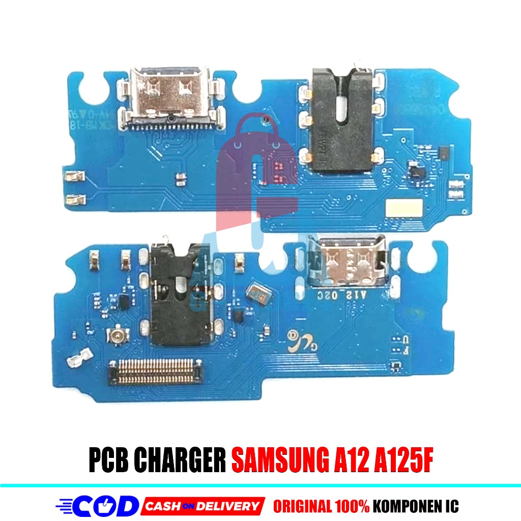 PAPAN CAS / PCB CAS SAMSUNG A12S A127F NER ORIGINAL KONEKTOR CHARGER SAMSUNG