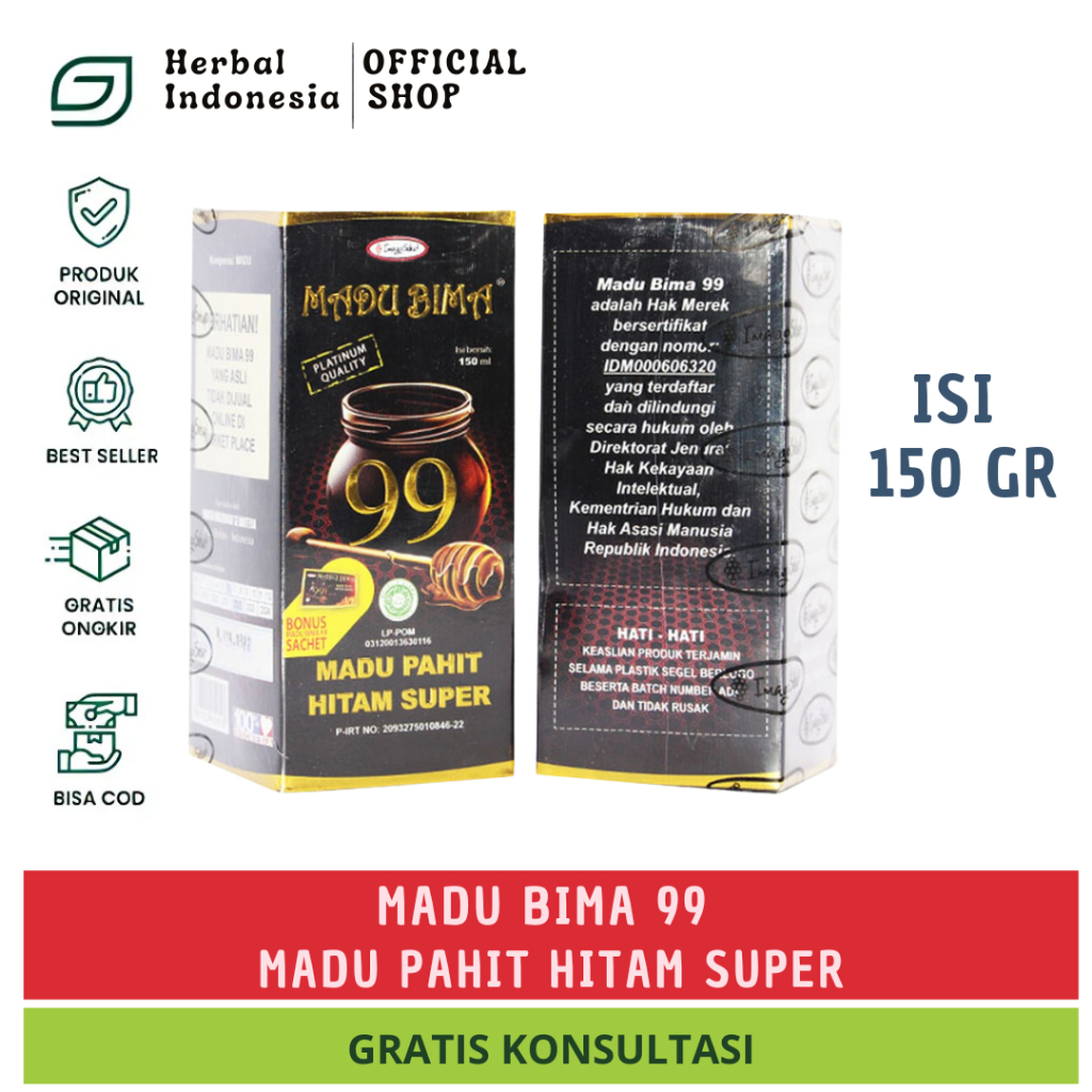 

Madu Bima 99 (Madu Pahit Hitam Super)