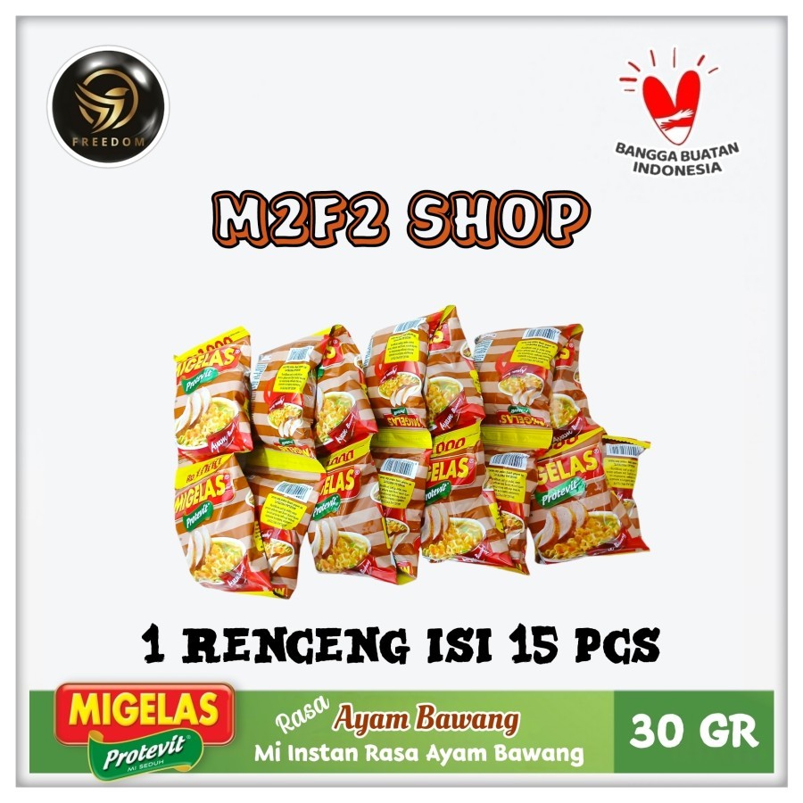 

MIGELAS Protevit Mie Gelas Seduh Kuah Rasa Ayam Bawang Sachet - 30 gr (Kemasan 1 Renceng)