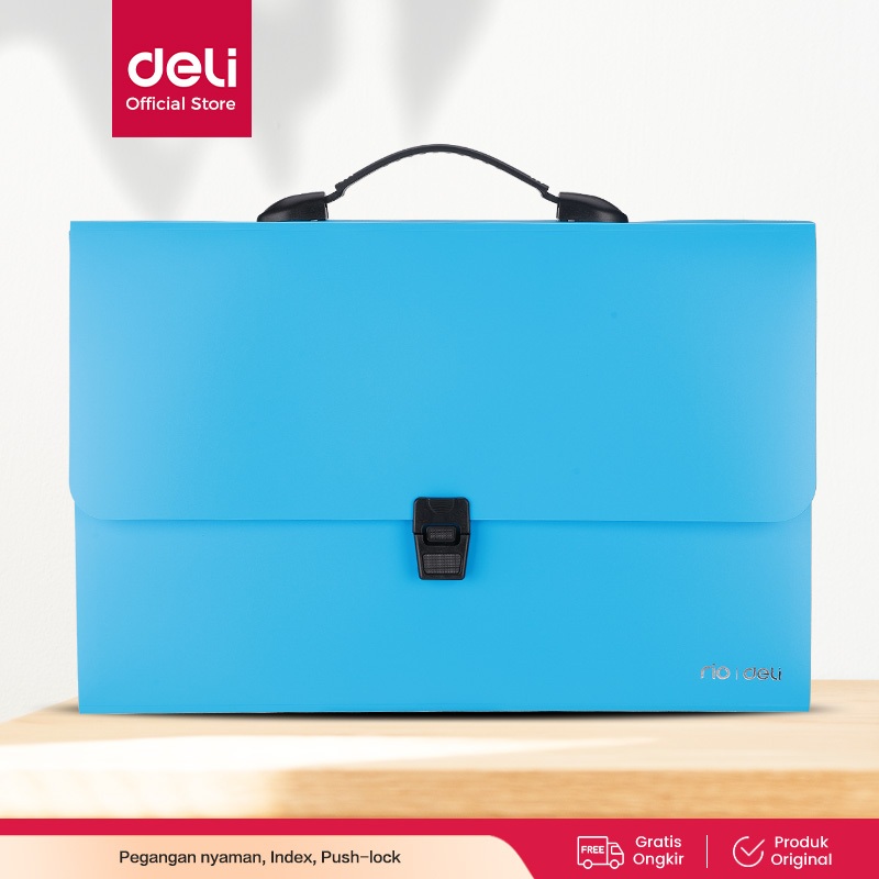 

Deli Expanding File Seri Rio FC 13 Pocket dengan smart lock untuk keamanan file Anda EB40432