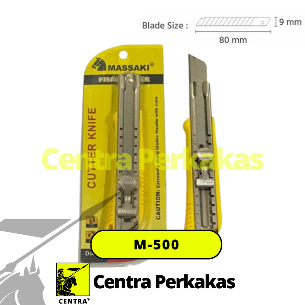

MASSAKI M-500 Pisau Cutter 18mm @1Pcs 100%ASLI