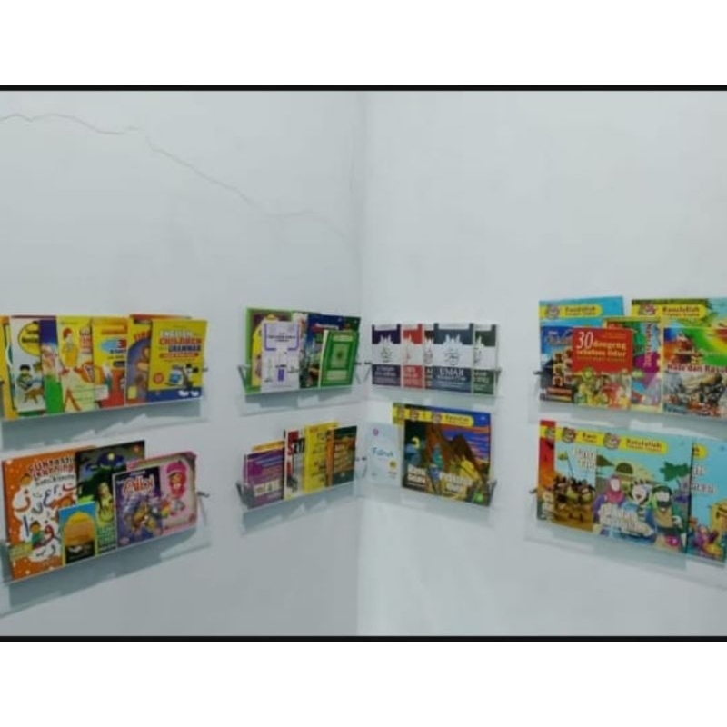 Rak buku minimalis/rak buku anak/rak buku dinding