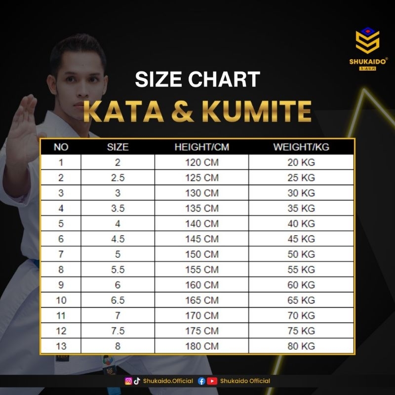 ND3 [SH1] KARATE GI SHUKAIDO KUMITE //TEGI //BAJU KARATE // BAJU KUMITE