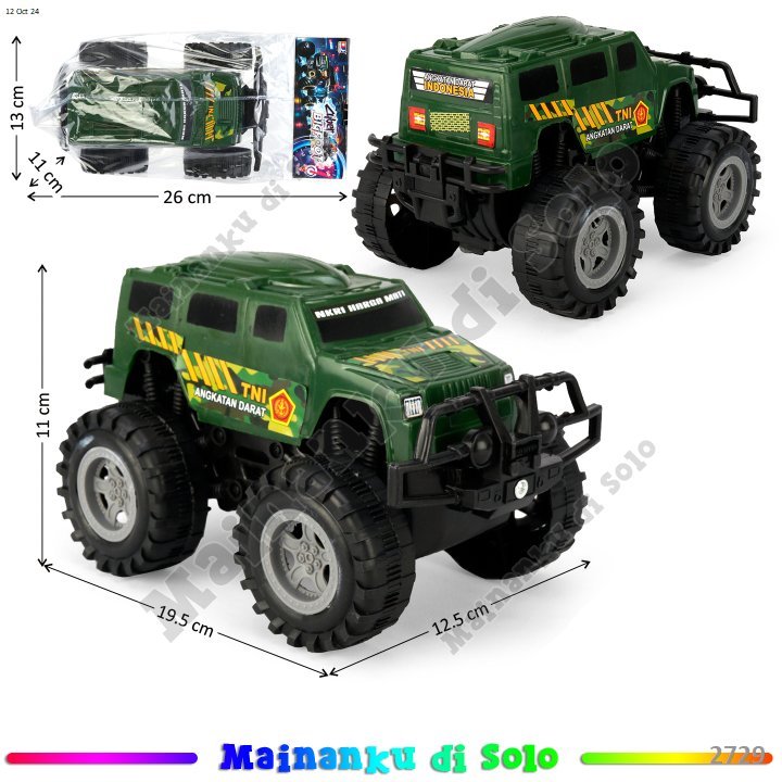 Mainanku Mobil Jeep Tentara F/C Cyber Bigfoot