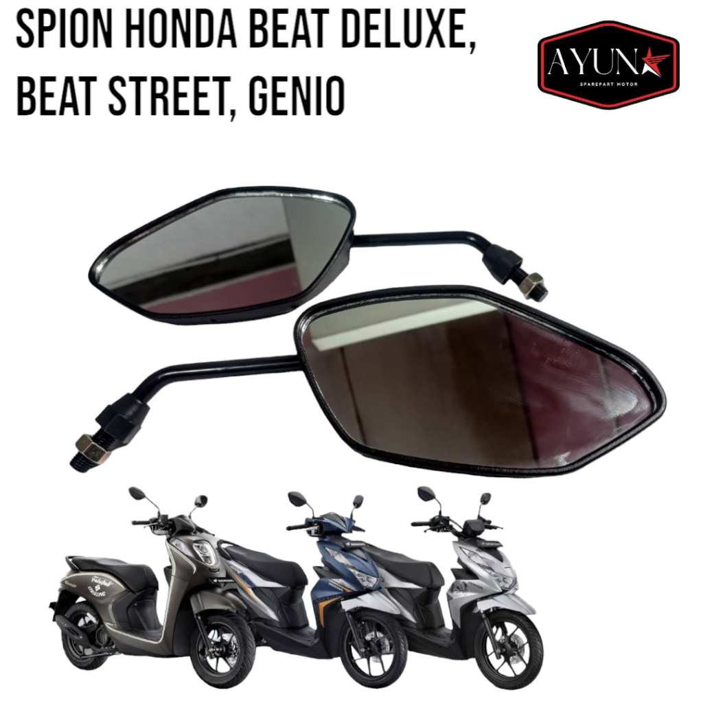 kaca spion honda beat deluxe beat street genio sepasang spion beat deluxe spion beat new