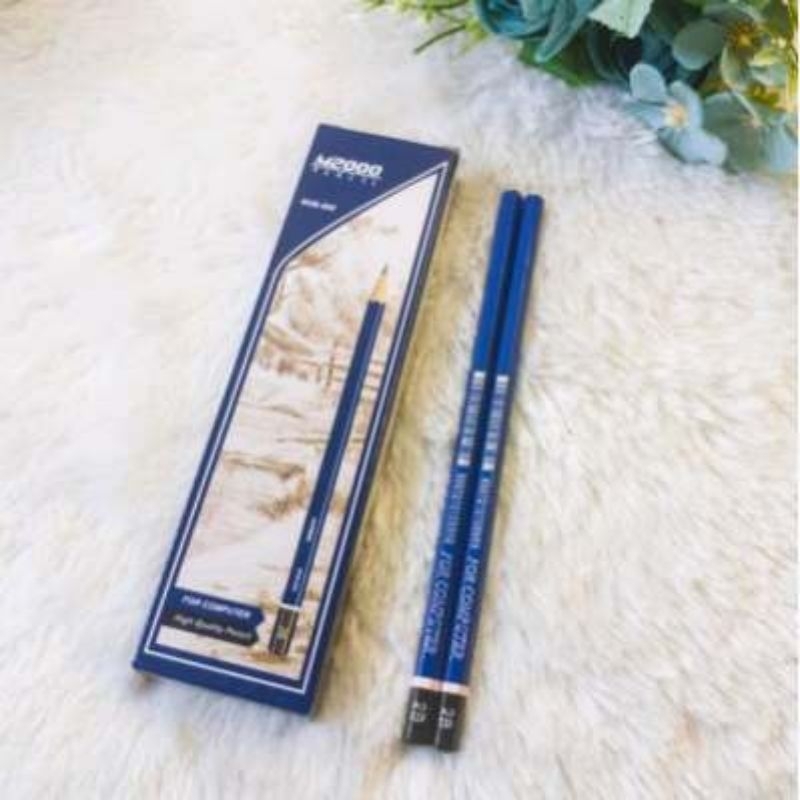 

(12 pcs) Pensil 2B M2000 Montana Biru selusin / Pensil 2B uji lulus komputer / Pensil 2B serut ujian komputer