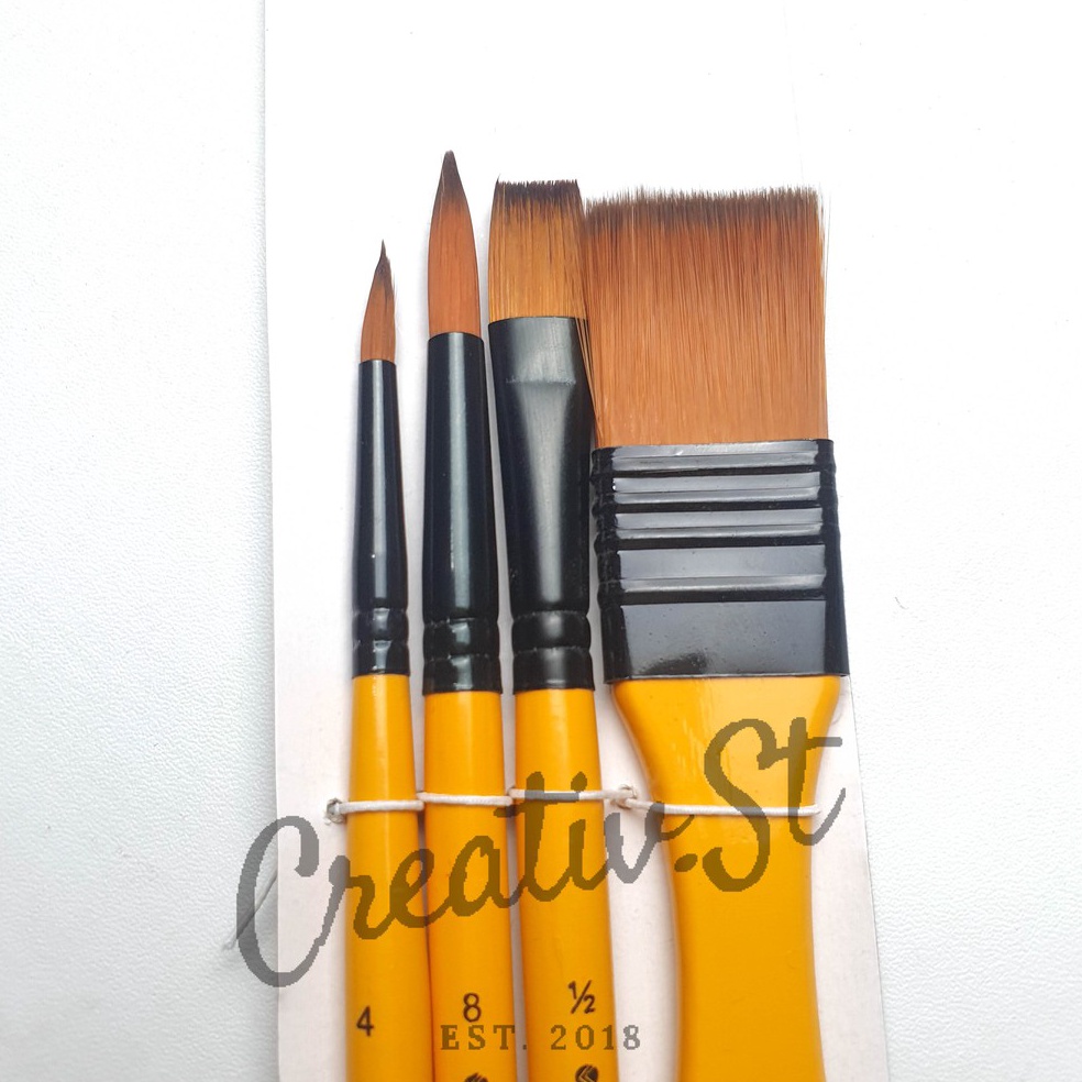 

KODE Q28S VTEC Vtec Kuas Lukis A184 Set 4 Art Brush Set